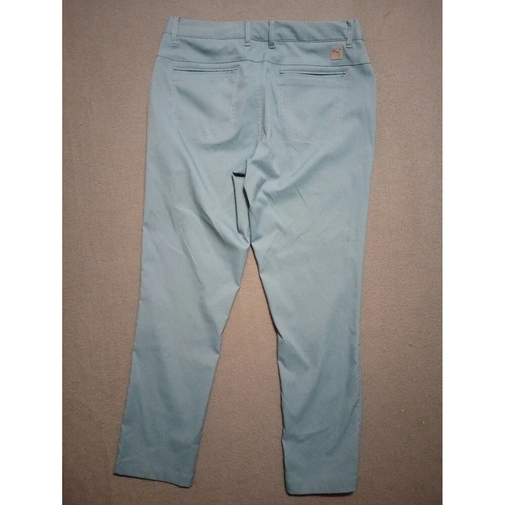 PUMA Pants Mens 32x30 Blue Straight Leg Performance Tech Golf